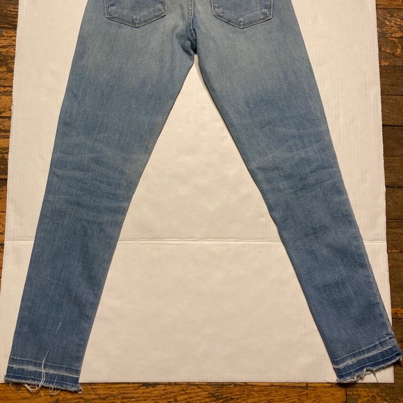 Flying Money Platinum Distress Raw Hem Skinny Jean - Picture 9 of 10